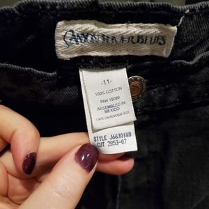 Canyon River Blues Jr 11 Faded Black Jeans